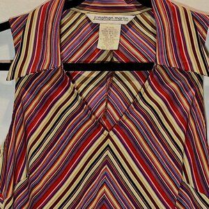 ✨ Vintage ’70s Colorful Striped Dress✨